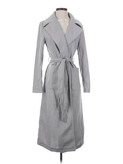 Pre-owned Shein Trenchcoat In Gray