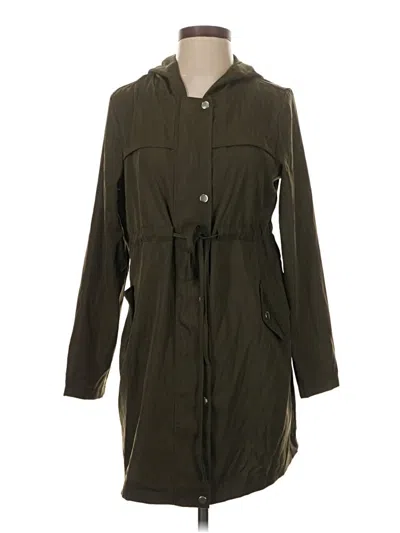 Pre-owned Shein Trenchcoat In Green