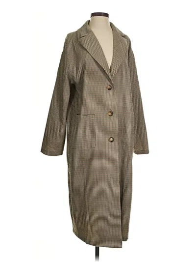 Pre-owned Shein Trenchcoat In Tan