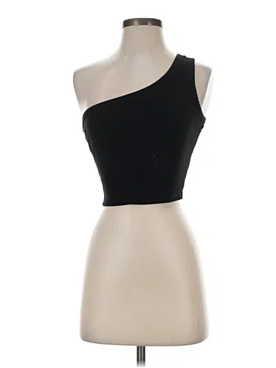 Pre-owned Shein Tube Top Black One Shoulder Neckline Tops