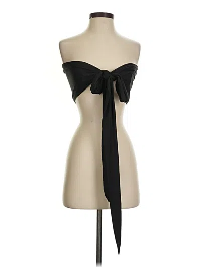 Pre-owned Shein Tube Top Black Strapless Neckline Tops