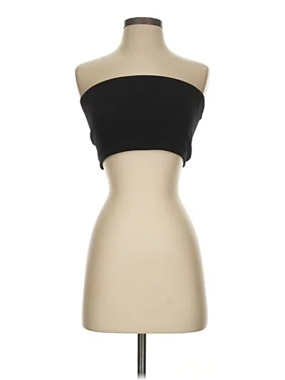 Pre-owned Shein Tube Top Black Strapless Neckline Tops