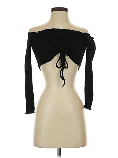 Pre-owned Shein Tube Top Black Strapless Neckline Tops