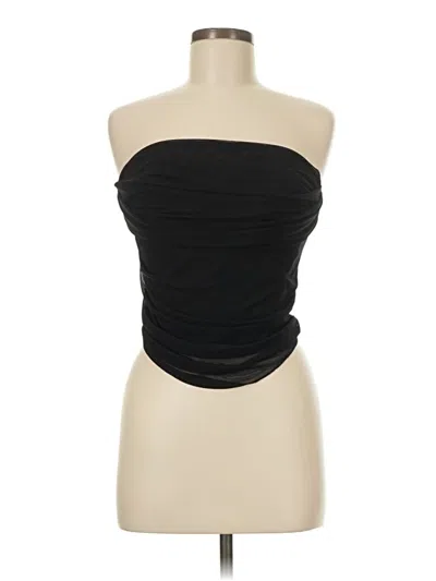 Pre-owned Shein Tube Top Black Strapless Neckline Tops