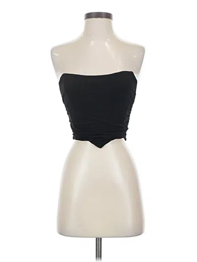 Pre-owned Shein Tube Top Black Strapless Neckline Tops