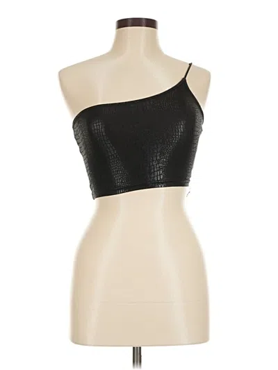 Pre-owned Shein Tube Top Black Strapless Neckline Tops