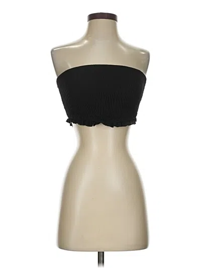 Pre-owned Shein Tube Top Black Strapless Neckline Tops