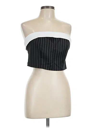 Pre-owned Shein Tube Top Black Strapless Neckline Tops