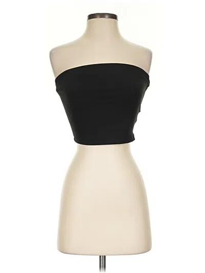 Pre-owned Shein Tube Top Black Strapless Neckline Tops