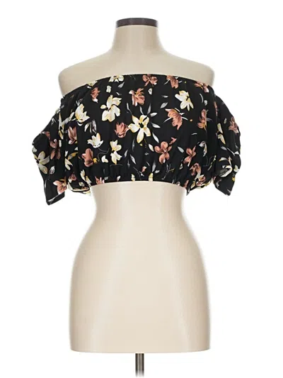 Pre-owned Shein Tube Top Black Strapless Neckline Tops