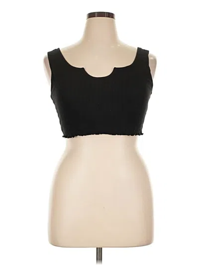 Pre-owned Shein Tube Top Black Strapless Neckline Tops