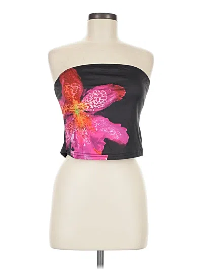 Pre-owned Shein Tube Top Black Strapless Neckline Tops