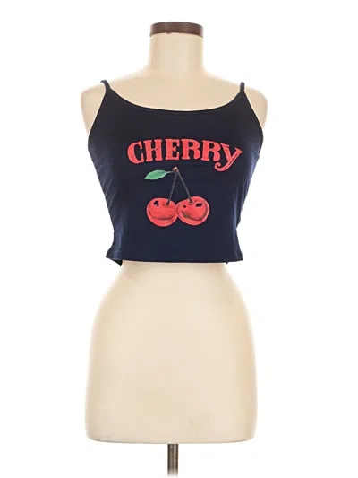 Pre-owned Shein Tube Top Blue Strapless Neckline Tops