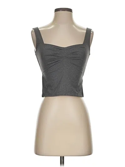 Pre-owned Shein Tube Top Gray Strapless Neckline Tops