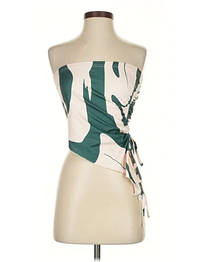 Pre-owned Shein Tube Top Green Strapless Neckline Tops