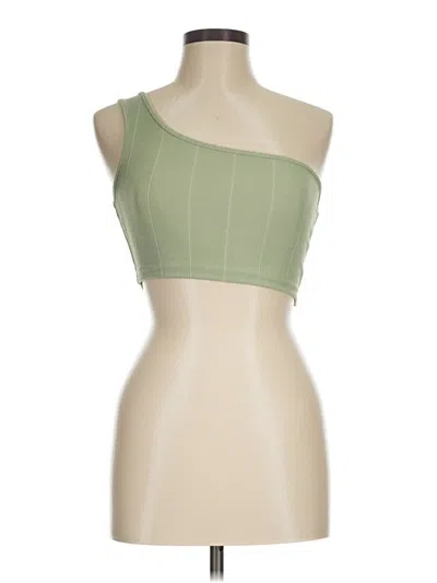 Pre-owned Shein Tube Top Green Strapless Neckline Tops