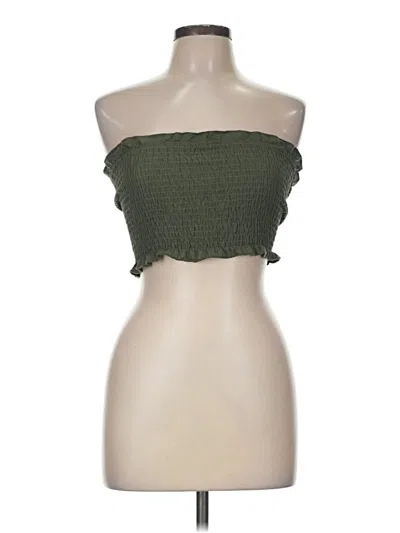 Pre-owned Shein Tube Top Green Strapless Neckline Tops
