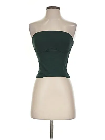 Pre-owned Shein Tube Top Green Strapless Neckline Tops