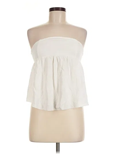 Pre-owned Shein Tube Top Ivory Strapless Neckline Tops