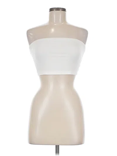 Pre-owned Shein Tube Top Ivory Strapless Neckline Tops