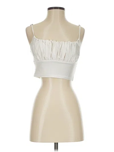 Pre-owned Shein Tube Top Ivory Strapless Neckline Tops