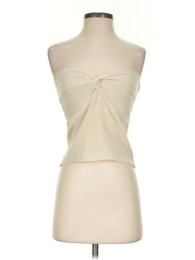 Pre-owned Shein Tube Top Ivory Strapless Neckline Tops