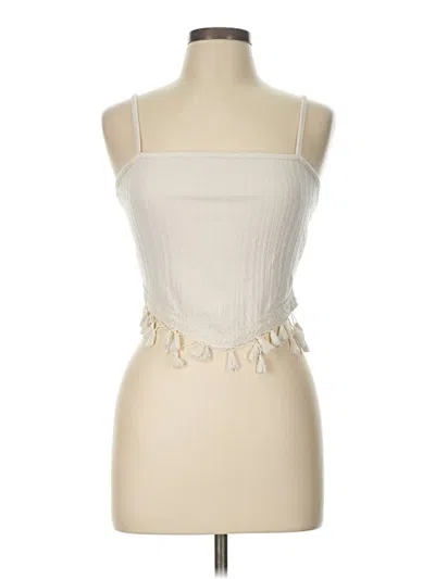 Pre-owned Shein Tube Top Ivory Strapless Neckline Tops