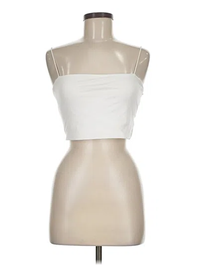 Pre-owned Shein Tube Top Ivory Strapless Neckline Tops