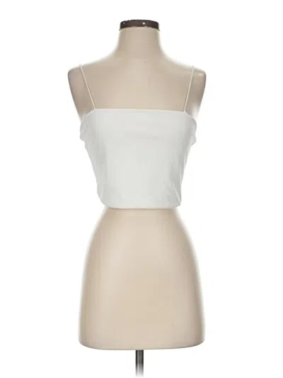 Pre-owned Shein Tube Top Ivory Strapless Neckline Tops In White