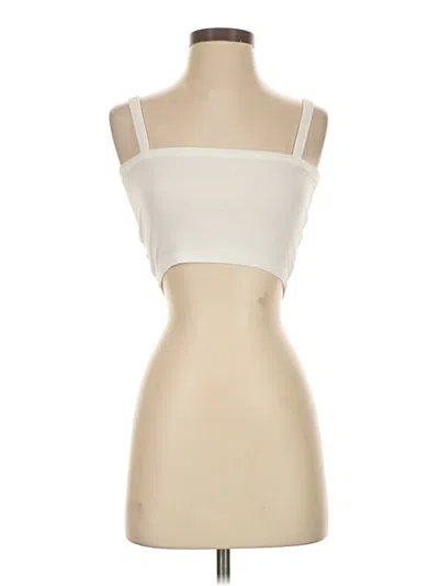 Pre-owned Shein Tube Top Ivory Strapless Neckline Tops In White