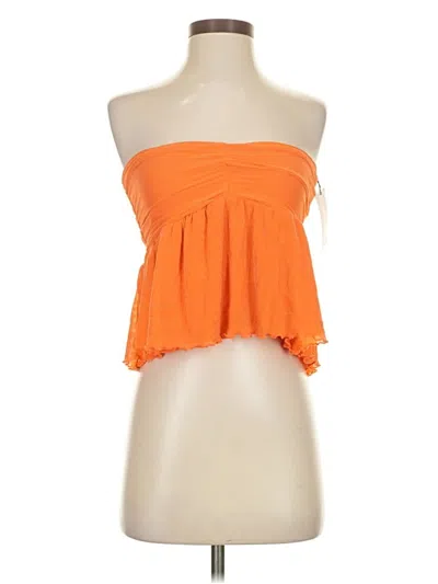 Shein Tube Top Orange Tops