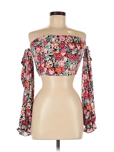 Pre-owned Shein Tube Top Pink Strapless Neckline Tops