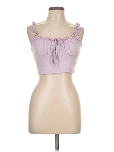 Pre-owned Shein Tube Top Purple Strapless Neckline Tops