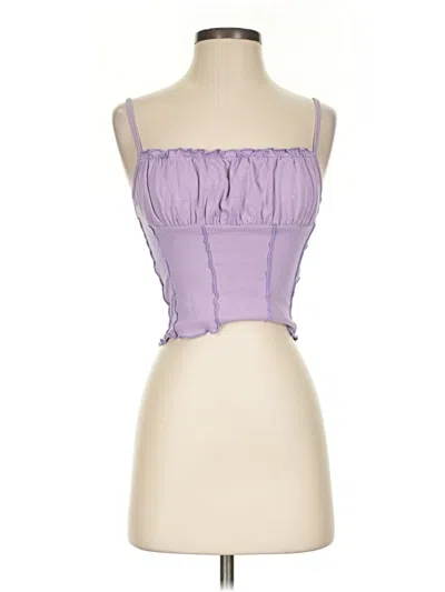 Pre-owned Shein Tube Top Purple Strapless Neckline Tops