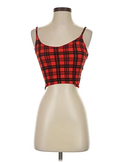 Pre-owned Shein Tube Top Red Square Neckline Tops