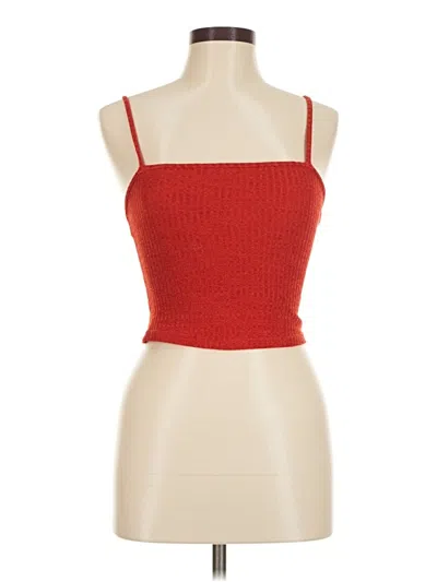 Pre-owned Shein Tube Top Red Strapless Neckline Tops