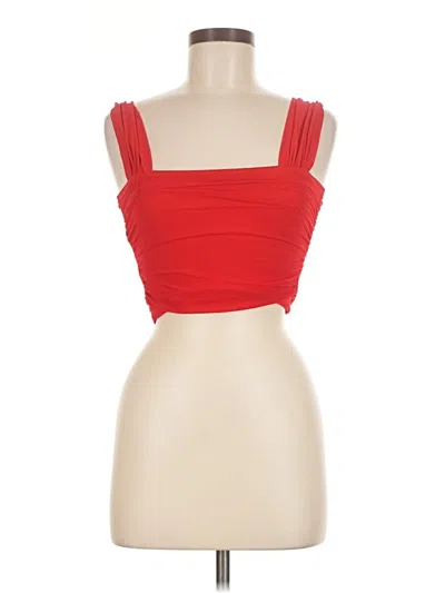 Pre-owned Shein Tube Top Red Strapless Neckline Tops