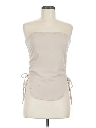 Pre-owned Shein Tube Top Tan Strapless Neckline Tops