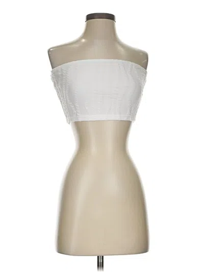 Shein Tube Top White Strapless Neckline Tops