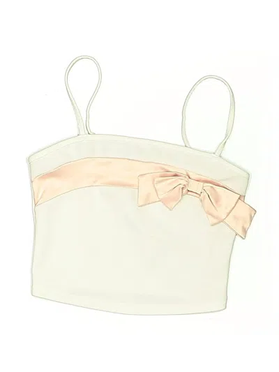 Pre-owned Shein Kids' Tube Top White Strapless Neckline Tops