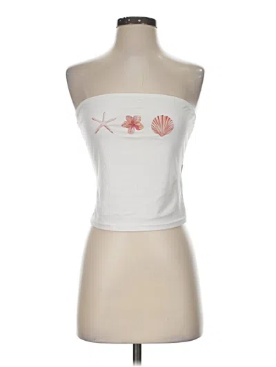Pre-owned Shein Tube Top White Strapless Neckline Tops