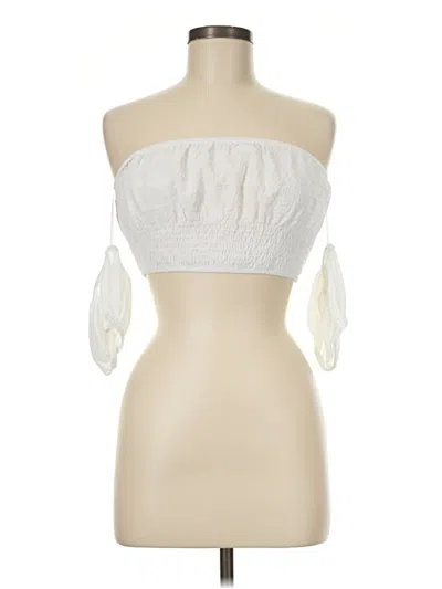 Pre-owned Shein Tube Top White Strapless Neckline Tops