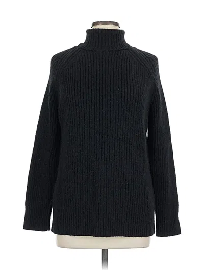 Pre-owned Shein Turtleneck Sweater In Black