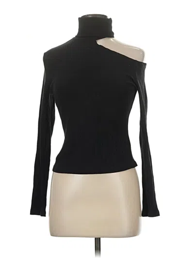Pre-owned Shein Turtleneck Sweater In Black