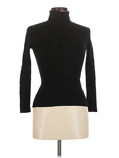 Pre-owned Shein Turtleneck Sweater In Black