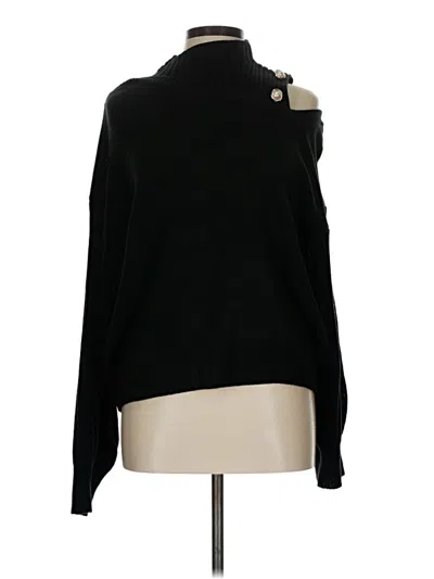 Pre-owned Shein Turtleneck Sweater In Black