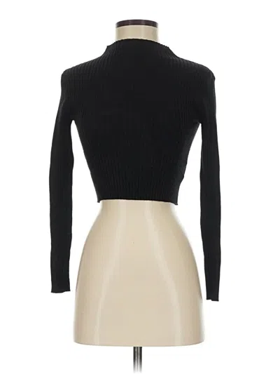 Pre-owned Shein Turtleneck Sweater In Black