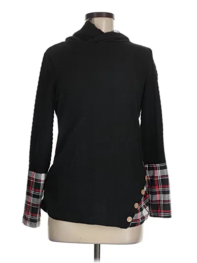 Pre-owned Shein Turtleneck Sweater In Black