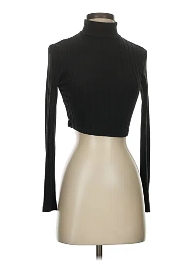 Pre-owned Shein Turtleneck Sweater In Black