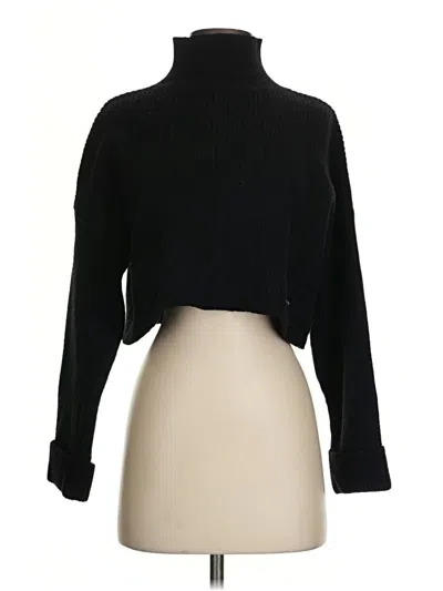 Pre-owned Shein Turtleneck Sweater In Black